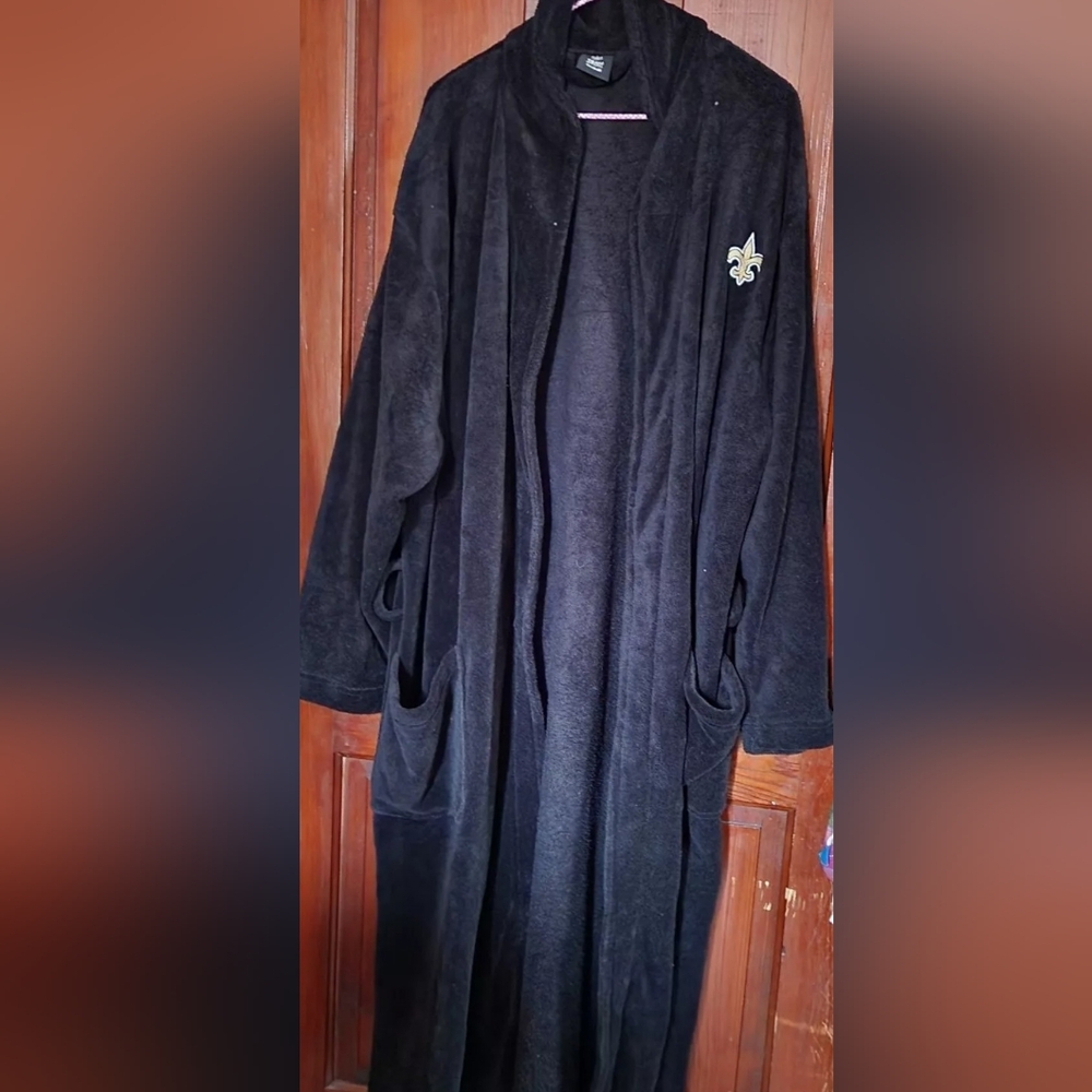 New Orleans Saints Mens Robe One Size